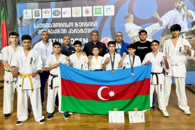 Azərbaycan kyokşin karateçiləri Gürcüstanda 2 medal qazanıblar