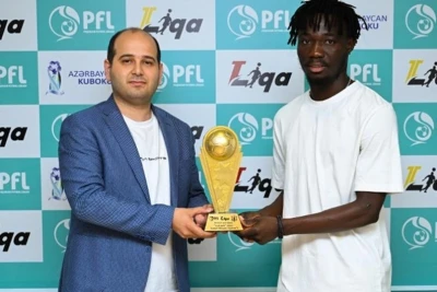"Karvan"ın futbolçusu Ezekiel Morqan I Liqada "Ayın qolu" mükafatını qazanıb