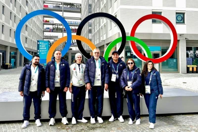 MOK rəsmiləri Milanda Qış Olimpiya Oyunları çərçivəsində Azərbaycan nümayəndə heyəti ilə görüşüb