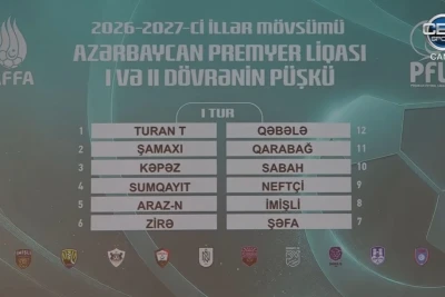 Azərbaycan Premyer Liqasının 2026/2027 mövsümü püşkü atıldı