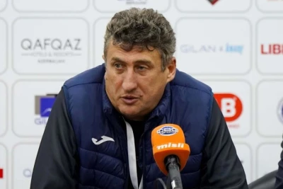 Kaxaber Tsxadadze: "Bu gün bəxt bizdən üz döndərmişdi" (Oyun sonrası mətbuat konfransı)