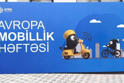 Bakıda "Avropa Mobillik Həftəsi"ndə E-bike ilə enerji yaratmaq imkanı böyük maraq doğurdu - FOTO