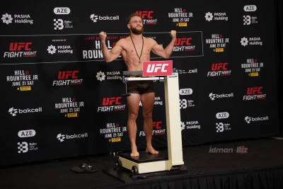 "UFC Bakı Fight Night": Döyüşçülərin Çəkiölçmə Mərasimi Başladı