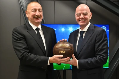 FIFA prezidenti Canni İnfantino, İlham Əliyevlə görüşdə futbolun körpülər qurduğunu və dostluqlar yaratdığını qeyd etdi