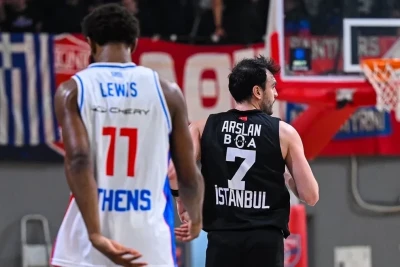 "Beşiktaş GAIN" - "Panionios" oyununda qalmaqal: Yunan azarkeşlərin təxribatçı pankartı