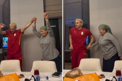 Barış Alper Yılmaz "Başakşəhər" qələbəsini anası ilə horon oynayaraq qeyd edib - VİDEO