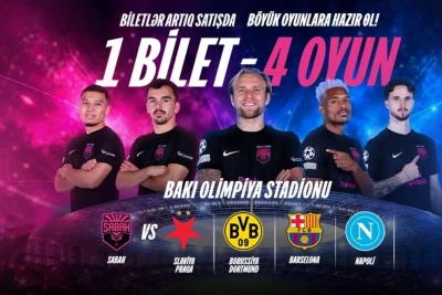 “Sabah”ın UEFA Çempionlar Liqası dörd ev matçına vahid QR bilet satışa çıxdı