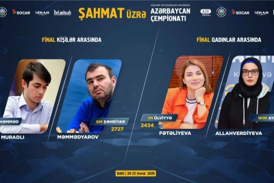 Şahmat üzrə Azərbaycan çempionatında medallar uğrunda final görüşləri başlayır