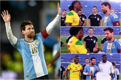 Neftçi futbolçusu Messi üçün hədiyyə təqdim etdi, vida matçında ona qarşı qayda pozuntusu etdi