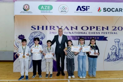 Shirvan Open 2026 Beynəlxalq Şahmat Festivalının qalibi Murad İbrahimli olub