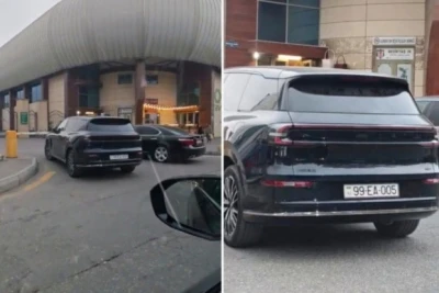 "Changan" markalı avtomobil Tennis Akademiyasının girişini bağladı: "Yaxşı edib dayanmışam"