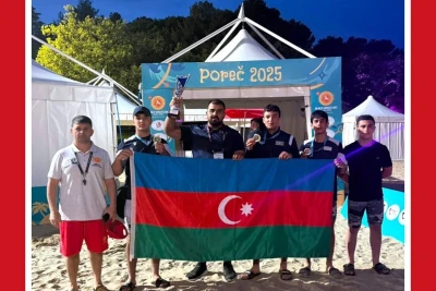 Çimərlik güləşçilərimiz Avropa çempionatında 3-cü yeri tutublar