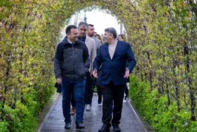 Şükrü Yılmazın rəhbərliyi ilə Türkiyə nümayəndə heyəti Milli Gimnastika Arenasında idman şəraiti ilə tanış olub