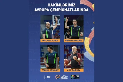Azərbaycanın gənclər arasında Avropa basketbol çempionatlarında hakimləri təyin edilib