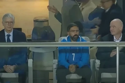 Canni İnfantino və Arsenal məşqçisi Arsen Venger ‘Sabah – Qarabağ’ matçı izləyiblər