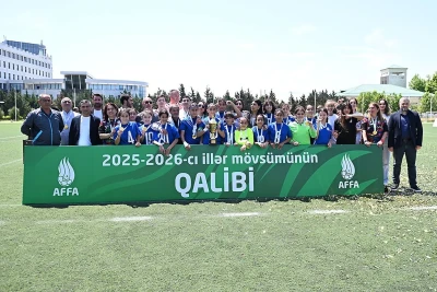 U-14 Qızlar Liqası 2025/2026 mövsümünün qalibləri mükafatlandırılıb