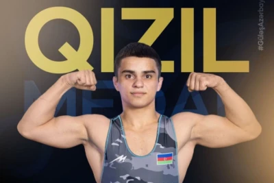 U20 Avropa Çempionatında Azərbaycan güləşçisi Ayxan Cavadov qızıl medal qazanıb