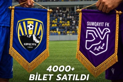 Kəpəz – Sumqayıt qarşılaşması üçün 4000 bilet satılıb, azarkeş marağı yüksəkdir