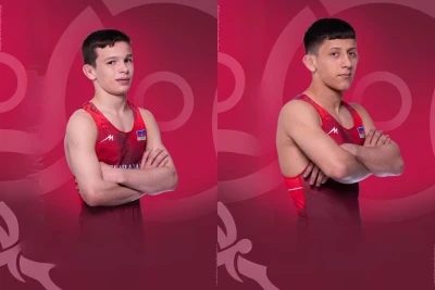 Grekoromen güreşçilerimiz Ömer Salmanov ve Kurban Mecnunov U-17 Avrupa Şampiyonası finalinde