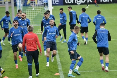Azərbaycan millisi Latviya ilə oyundan əvvəl "Skonto" stadionunda məşq edib