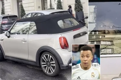 Mbappe Parisdə: Bahalı avtomobilləri olsa da, 40 min avroluq Mini Cooper ilə gəzir