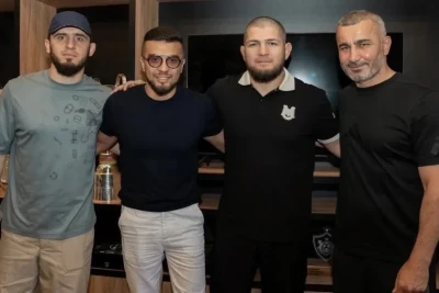 Həbib Nurmaqomedov və İslam Maxaçevin "Qarabağ"ın bazasında Qurban Qurbanovla görüşü baş tutub