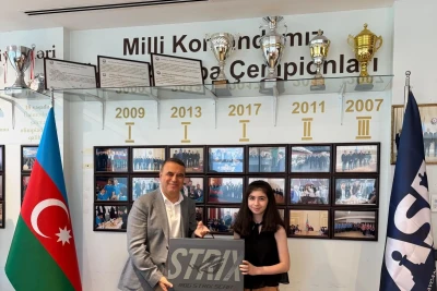AŞF-də dünya çempionu Zəhra Allahverdi ilə görüş keçirilib