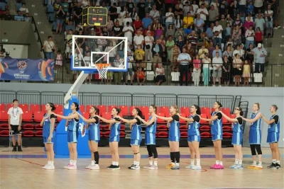 Azərbaycanın gənc qadın basketbolçuları Şimali Makedoniyani məğlub edib