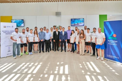 Triatlon üzrə məşqçilər üçün I dərəcəli kurs başa çatdı: 16 məşqçi sertifikat alacaq