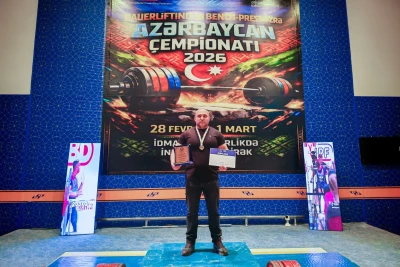 Əli Əsgərov pauerliftinq üzrə Azərbaycan çempionu adını qazanıb - FOTO