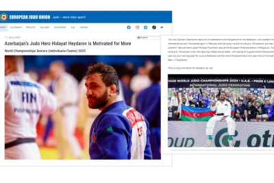 EJU-dan Hidayət Heydərovla bağlı məqalə: Dünya Çempionatı, Hədəflər və Nümunə Olmaq