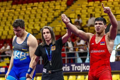 U-17 Avropa Çempionatı: Azərbaycan güləşçiləri 1 qızıl, 2 bürünc medal qazanıb