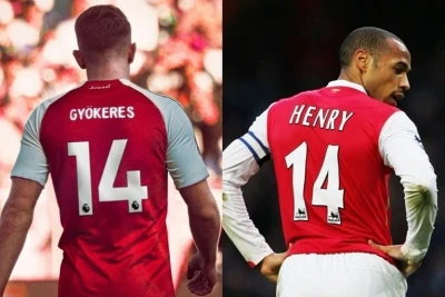 Viktor Gyökereş "Arsenal"da 14 nömrəli formanı geyinəcək