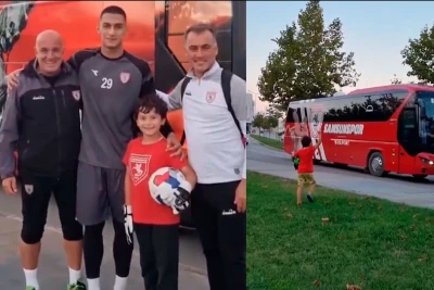 "Samsunspor" balaca azarkeşi unudulmaz anlarla sevindirdi