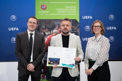 "Qarabağ" klubunun mətbuat xidmətinin rəhbərinə UEFA diplomu verilib