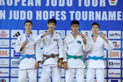 Azərbaycan cüdoçuları Avropa Cüdo Ümidlərində 1 qızıl və 3 bürünc medal qazanıb - FOTO