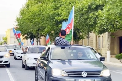 "Araz-Naxçıvan"ın Konfrans Liqasına vəsiqə qazanması münasibətilə qələbə yürüşü təşkil olunub