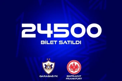 "Qarabağ" - "Ayntraxt" oyununa 24 500 bilet satılıb