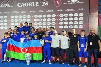 U15 Sərbəst Güləş üzrə Millimiz Avropa Çempionu Oldu