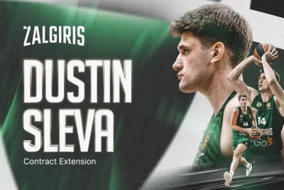 Dastin Sleva "Jalgiris"lə müqaviləsini 2028-ci ilə qədər uzadıb