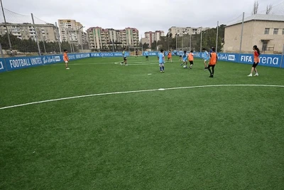 "FIFA Arena" layihəsi çərçivəsində 138 saylı məktəbdə yeni futbol meydançasının açılışı