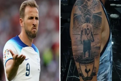 "Tottenhem" azarkeşinin Keyn döyməsi "Liverpul" gerbinə bənzədi