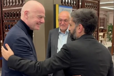 FIFA prezidenti Canni İnfantino U-15 dünya çempionatı üçün Bakıya gəlib