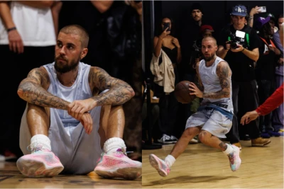 Castin Biber basketbol meydanında bacarığını göstərdi: Uzaqdan atışları heyran etdi