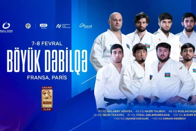 Səkkiz Azərbaycanlı Cüdoçu Parisdə "Böyük Dəbilqə"də Mübarizə Aparacaq