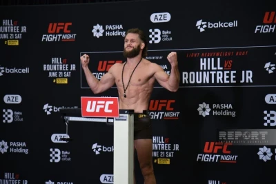 Bakıdakı UFC Fight Night turnirinin çəkiölçmə mərasimi baş tutdu