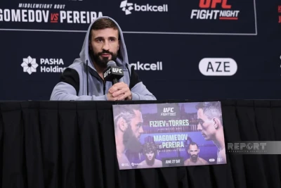 Nazim Sadıxov UFC turnirində brasileyalı rəqibinə qarşı döyüşə hazırlaşır