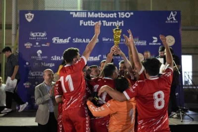 "Qarabağ"ın təşkilatçılığı ilə "Milli Mətbuat 150" mini futbol turniri başa çatıb