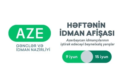 İyunun 9-15-də Azərbaycan idmançılarının iştirakı ilə keçiriləcək beynəlxalq yarışların idman afişası