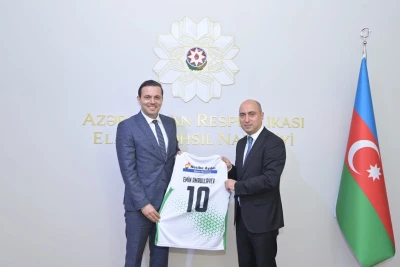 Emin Əmrullayev və "Nesibe Aydın" prezidenti qadın basketbolunda əməkdaşlığı müzakirə edib